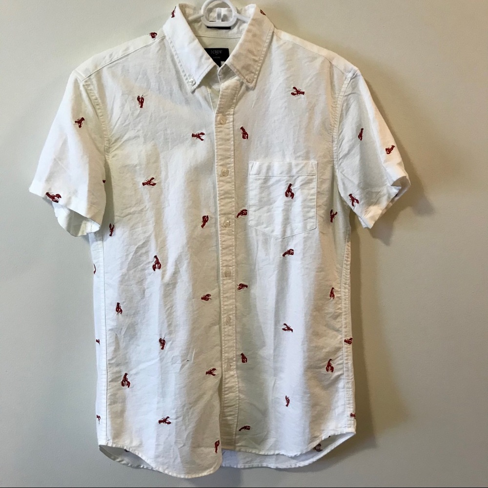 J. Crew Slim Lobster Collared T Shirt